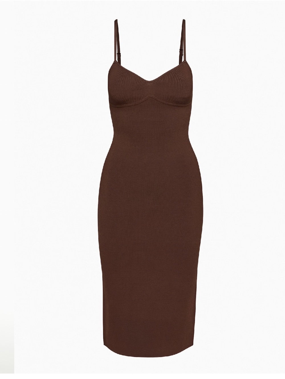 Aritzia Babaton Lariat Brown Bodycon Dress